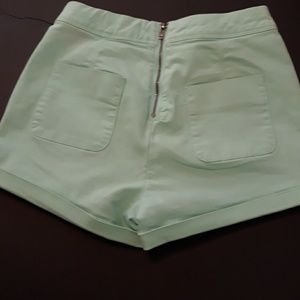 Bullhead Denim Co. High Waist Mint Green Shorts
